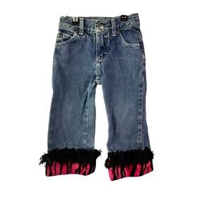 Vintage OshKosh size 2T zebra cuff jeans y2k 2000s